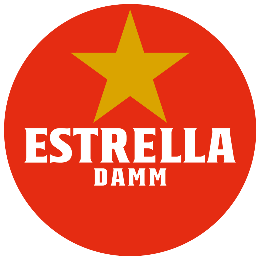 Logo Estrella Damm, patrocinador de MMF